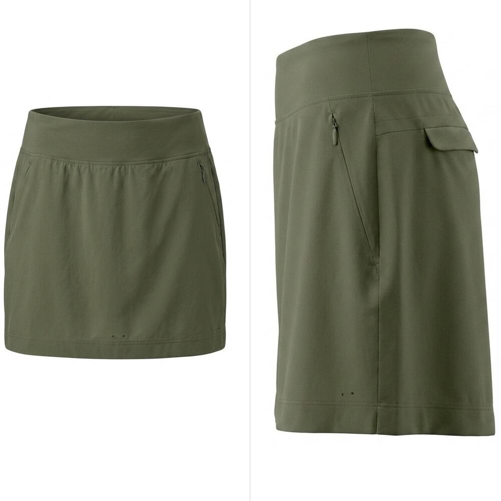 Athletic Works Olive Green Knit Lightweight Skort Skirt Women Size XL